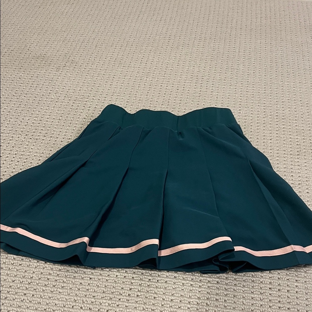 Varley Teal Skater Skirt with Pink Accent